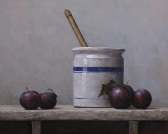 Plums With Blue Stripe |  Private Collection